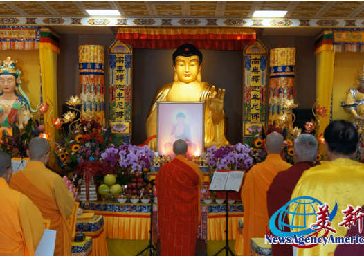 圣蹟寺恭迎南无阿弥陀佛佛诞 梵唄声声祈愿世界和平